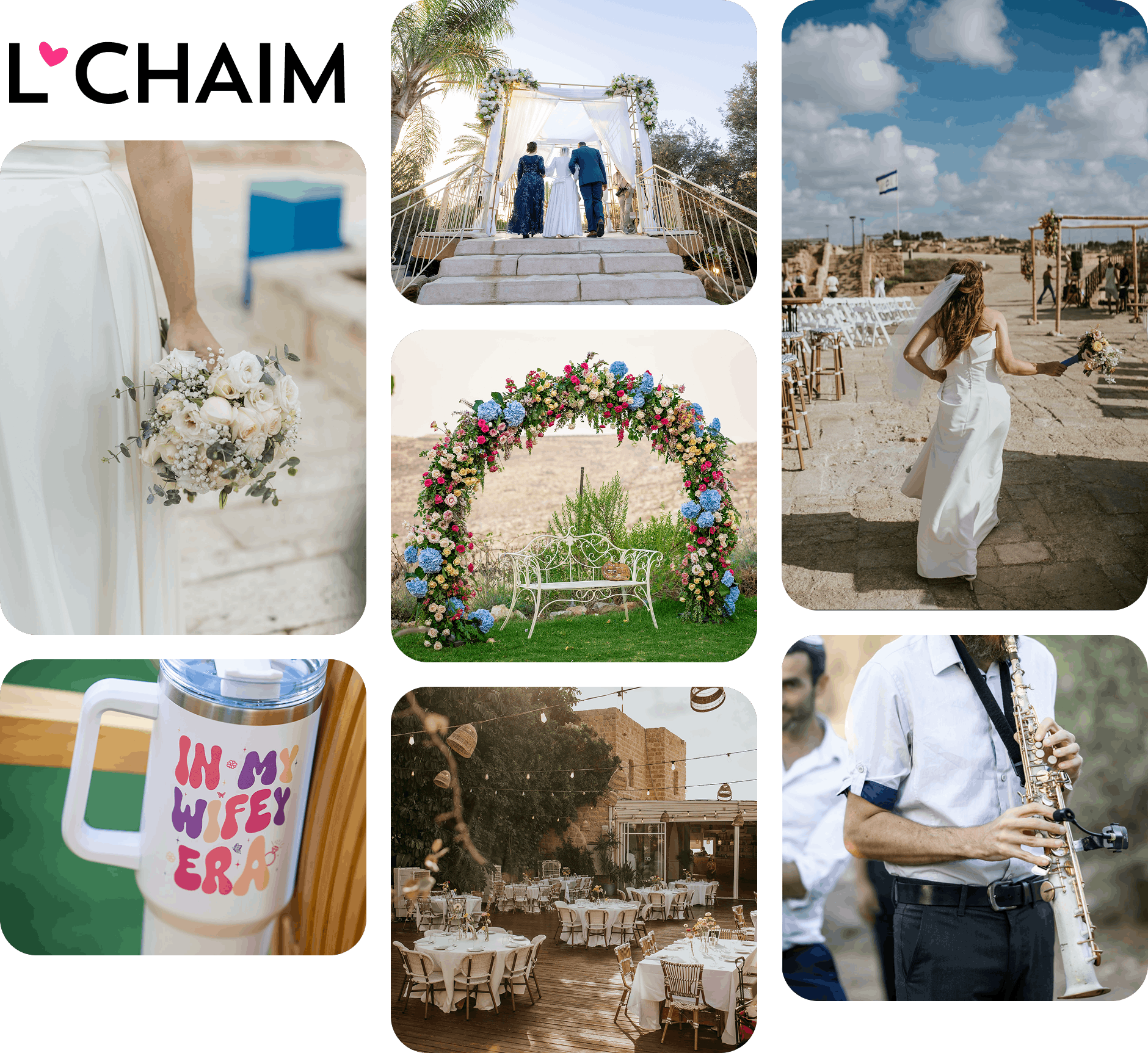 Bride in wedding dress